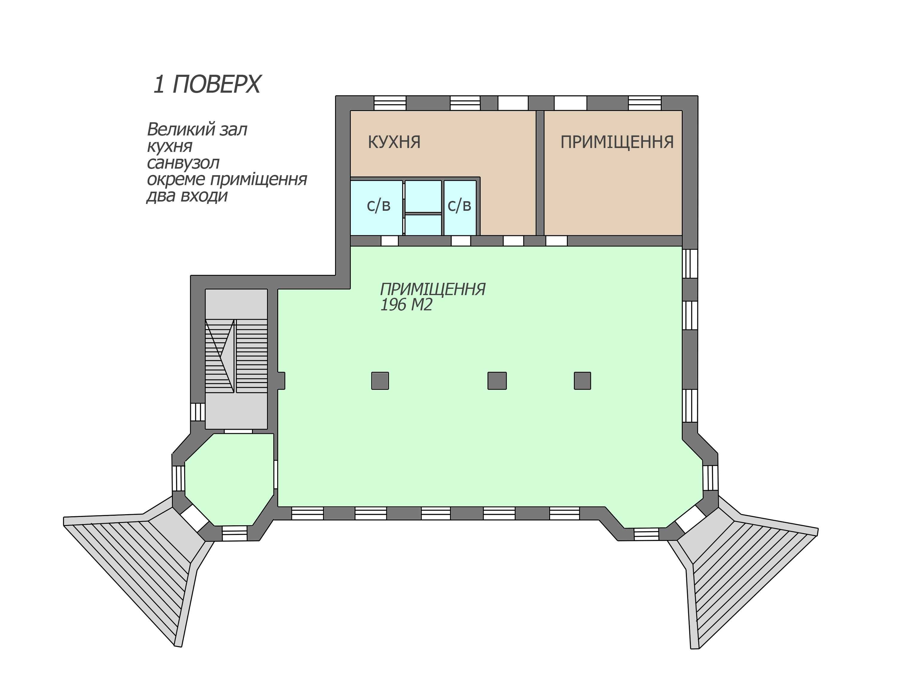 Обʼєкт нерухомості: ПЛОЩА - 1200 м², ЦІНА - 304 000 $
 — HUBTRUST, Вінниця