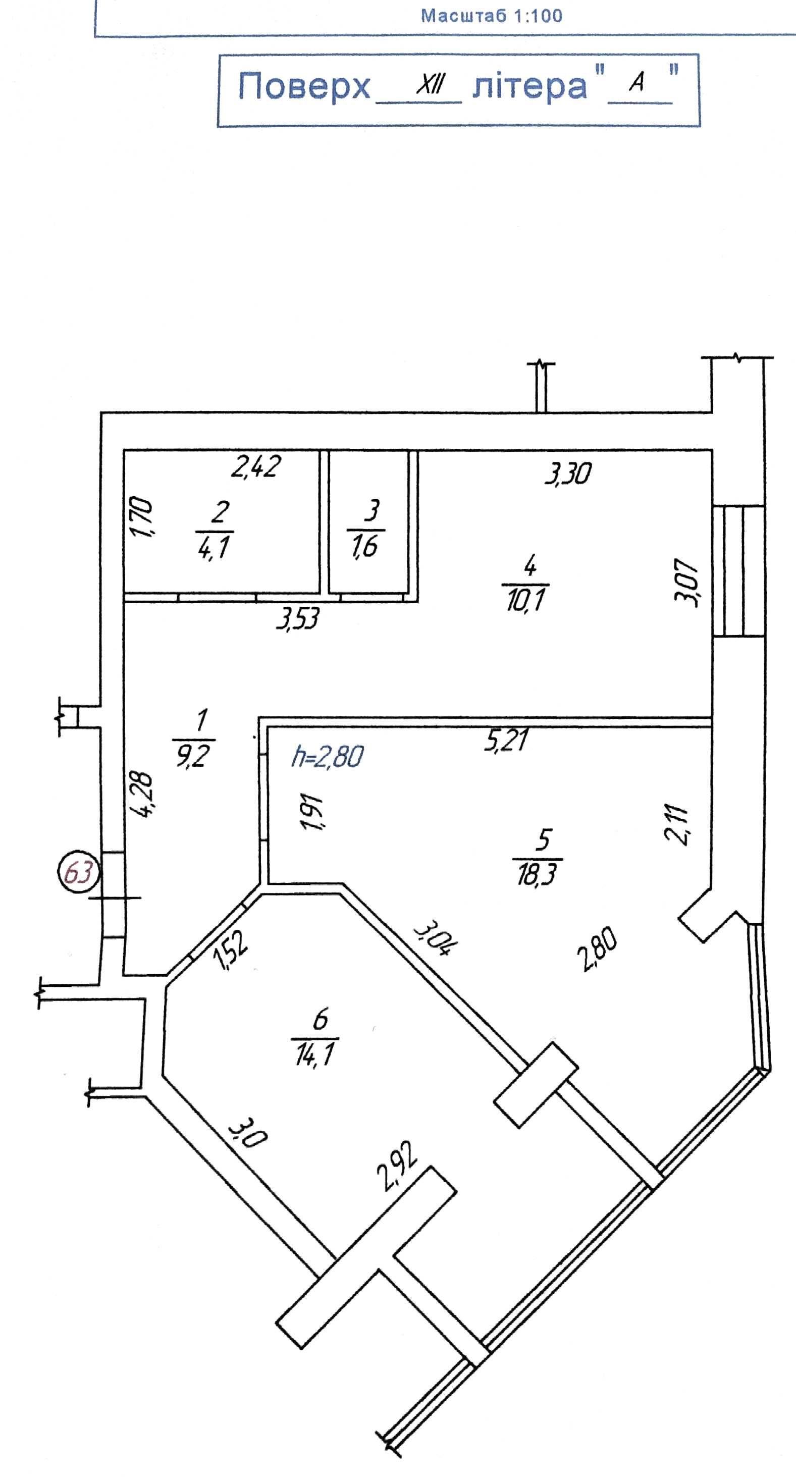 Обʼєкт нерухомості: 2 КІМ. КВАРТИРА, ПЛОЩА - 58 м², ЦІНА - 73 000 $
, Ленінський — HUBTRUST, Вінниця