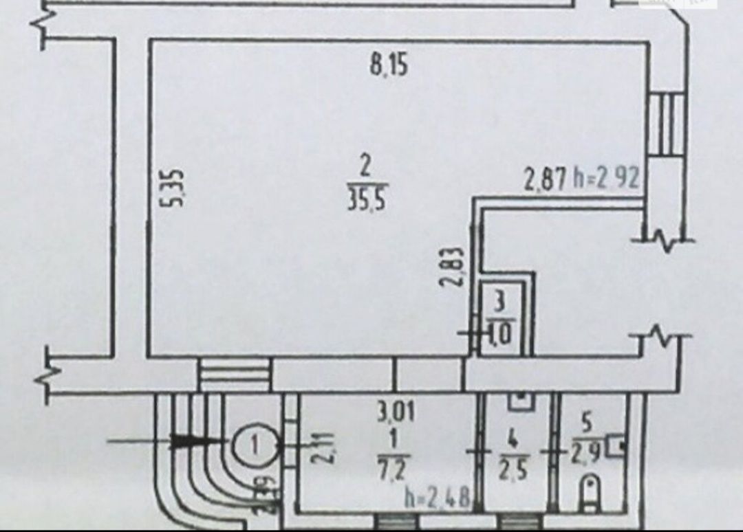 Обʼєкт нерухомості: ПЛОЩА - 50 м², ЦІНА - 601 $
, Ленінський — HUBTRUST, Вінниця