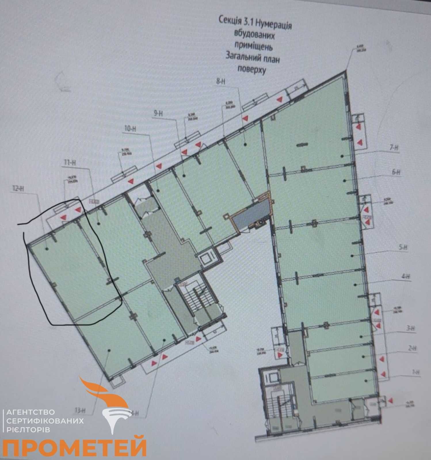 Обʼєкт нерухомості: ПЛОЩА - 57.9 м², ЦІНА - 104 601 $
 — HUBTRUST, Вінниця