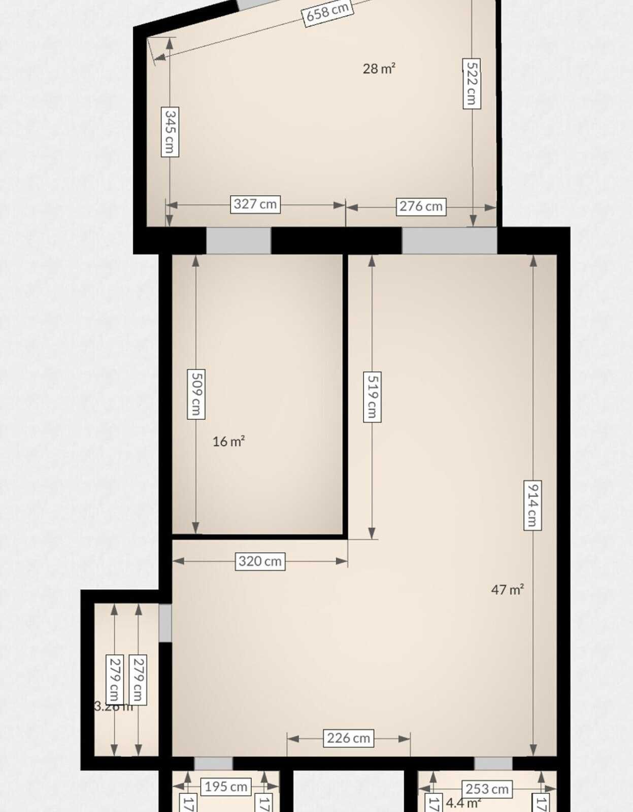 Обʼєкт нерухомості: ПЛОЩА - 105 м², ЦІНА - 963 $
, Замостянський — HUBTRUST, Вінниця