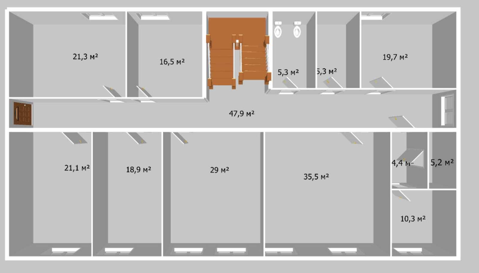 Обʼєкт нерухомості: ПЛОЩА - 246 м², ЦІНА - 891 $
, Ленінський — HUBTRUST, Вінниця