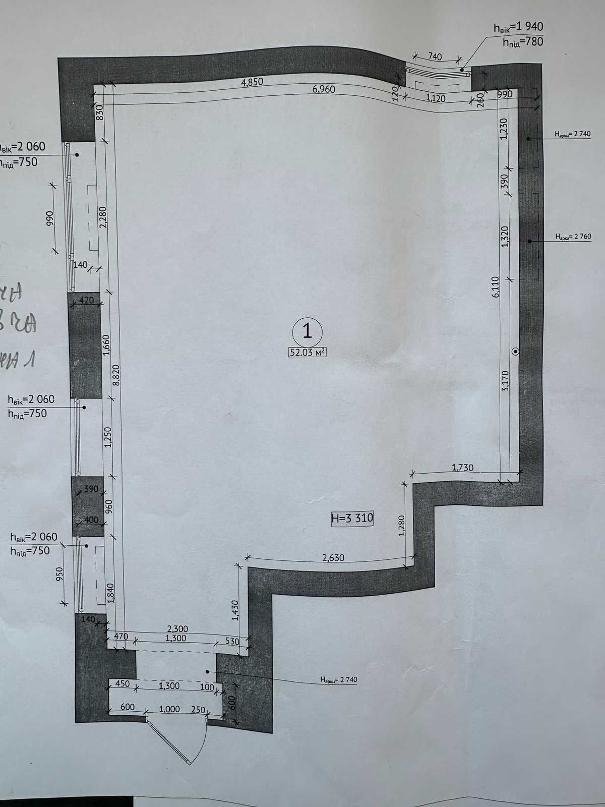 Обʼєкт нерухомості: ПЛОЩА - 52 м², ЦІНА - 770 $
, Ленінський — HUBTRUST, Вінниця