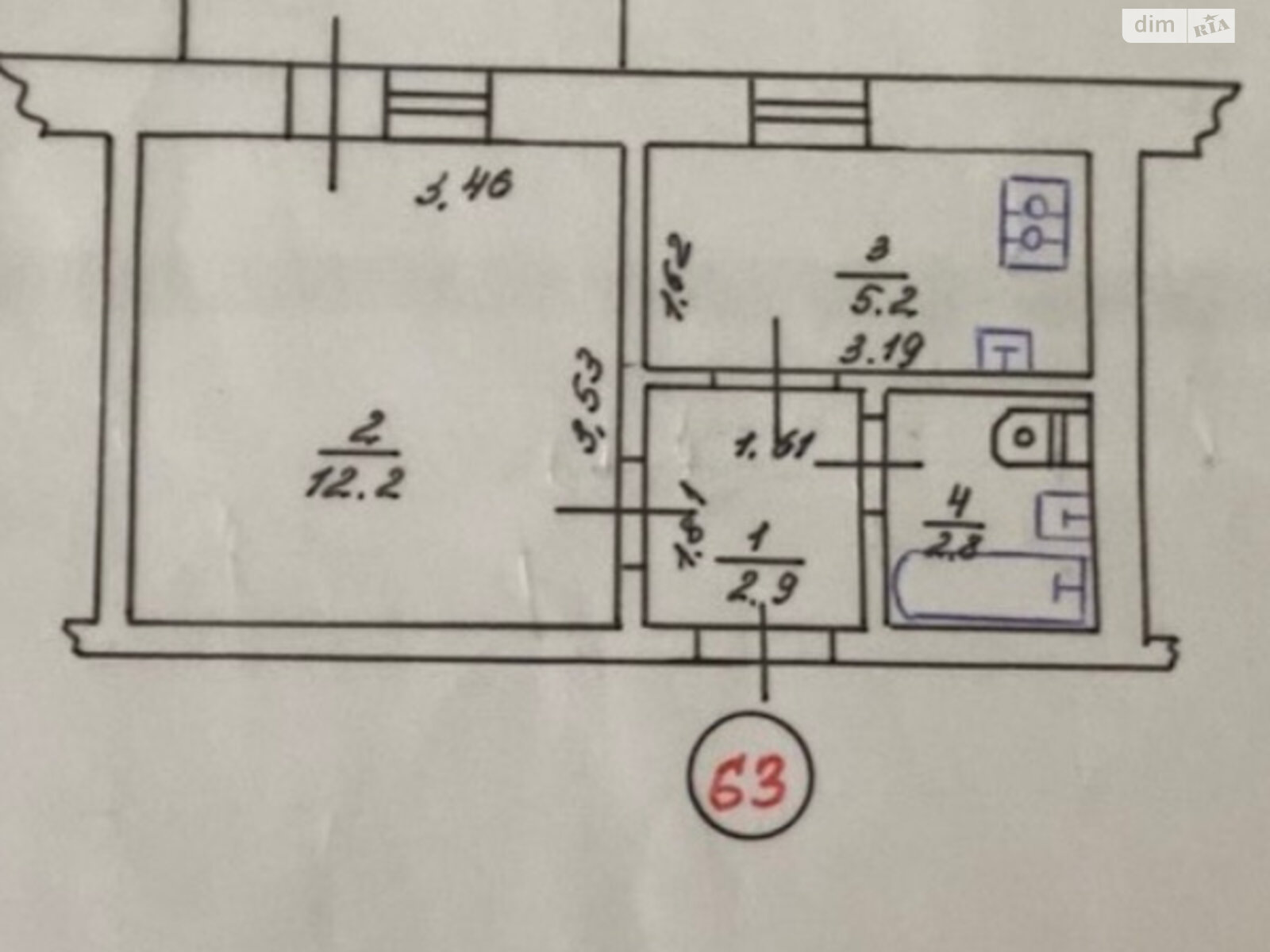 1 КІМ. КВАРТИРА, ПЛОЩА - 26 м², ЦІНА - 20 000 $
, вул. Костянтина Васюка(Возз’єднання)