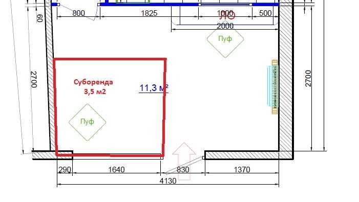 Фото ПЛОЩА - 3.5 м², ЦІНА - 84 $
 у Вінниці