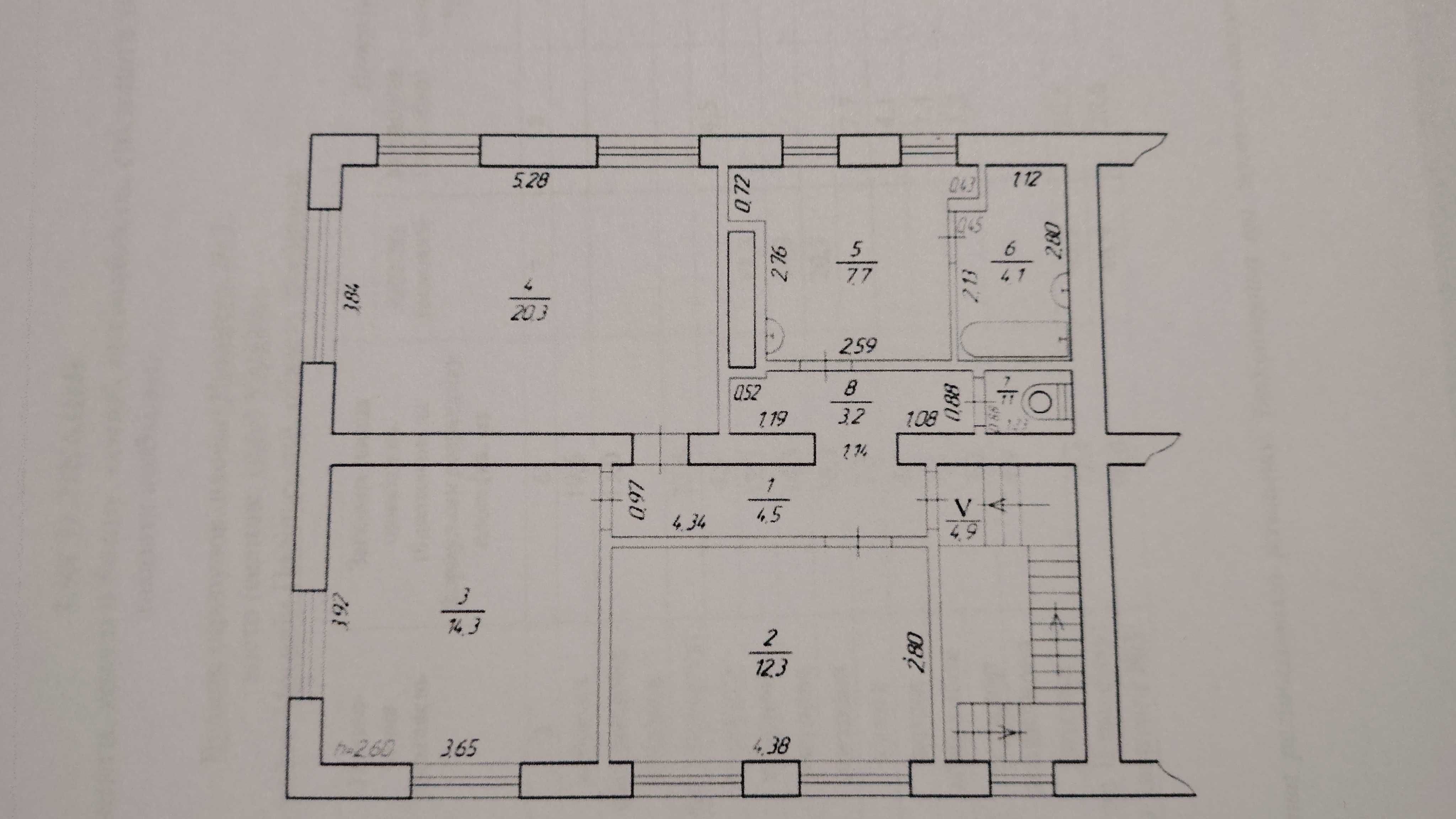 3 КІМ. КВАРТИРА, ПЛОЩА - 96 м², ЦІНА - 20 000 $
