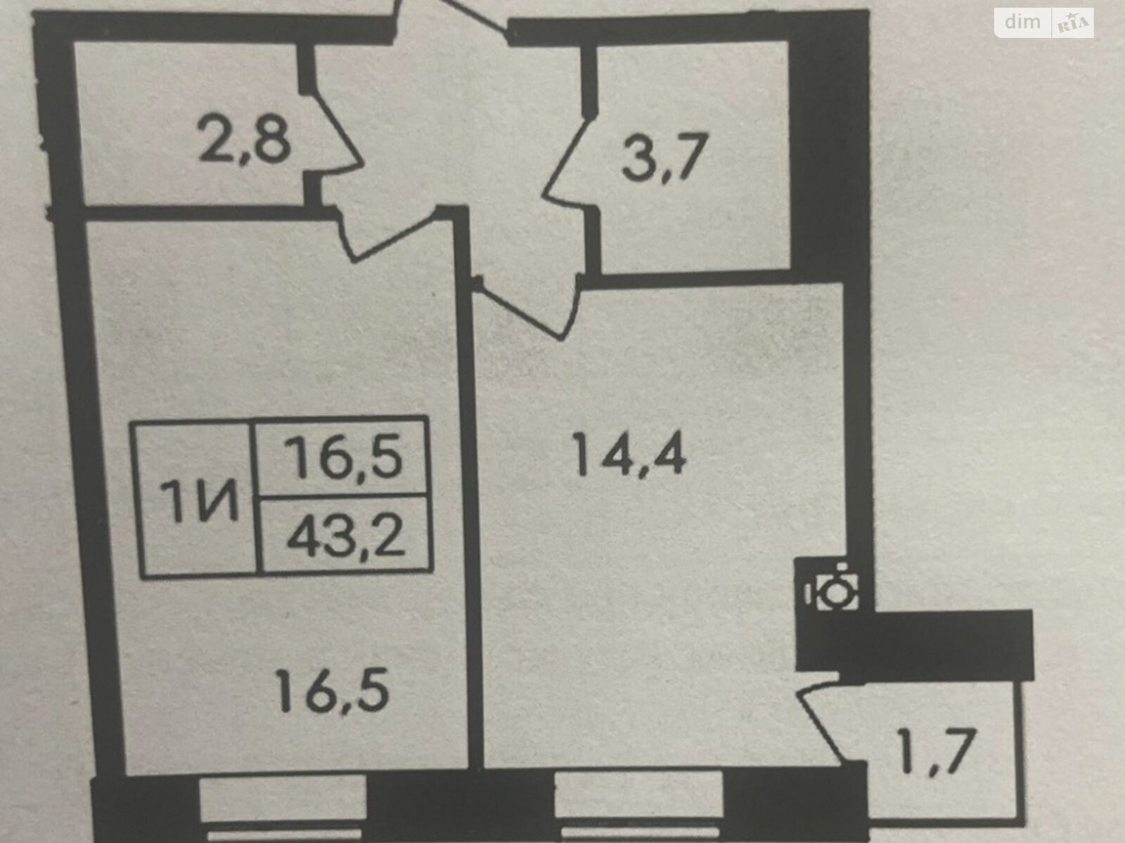 Фото 1 КІМ. КВАРТИРА, ПЛОЩА - 45 м², ЦІНА - 65 000 $
, вул. Праведників світу(Максимовича) у Вінниці