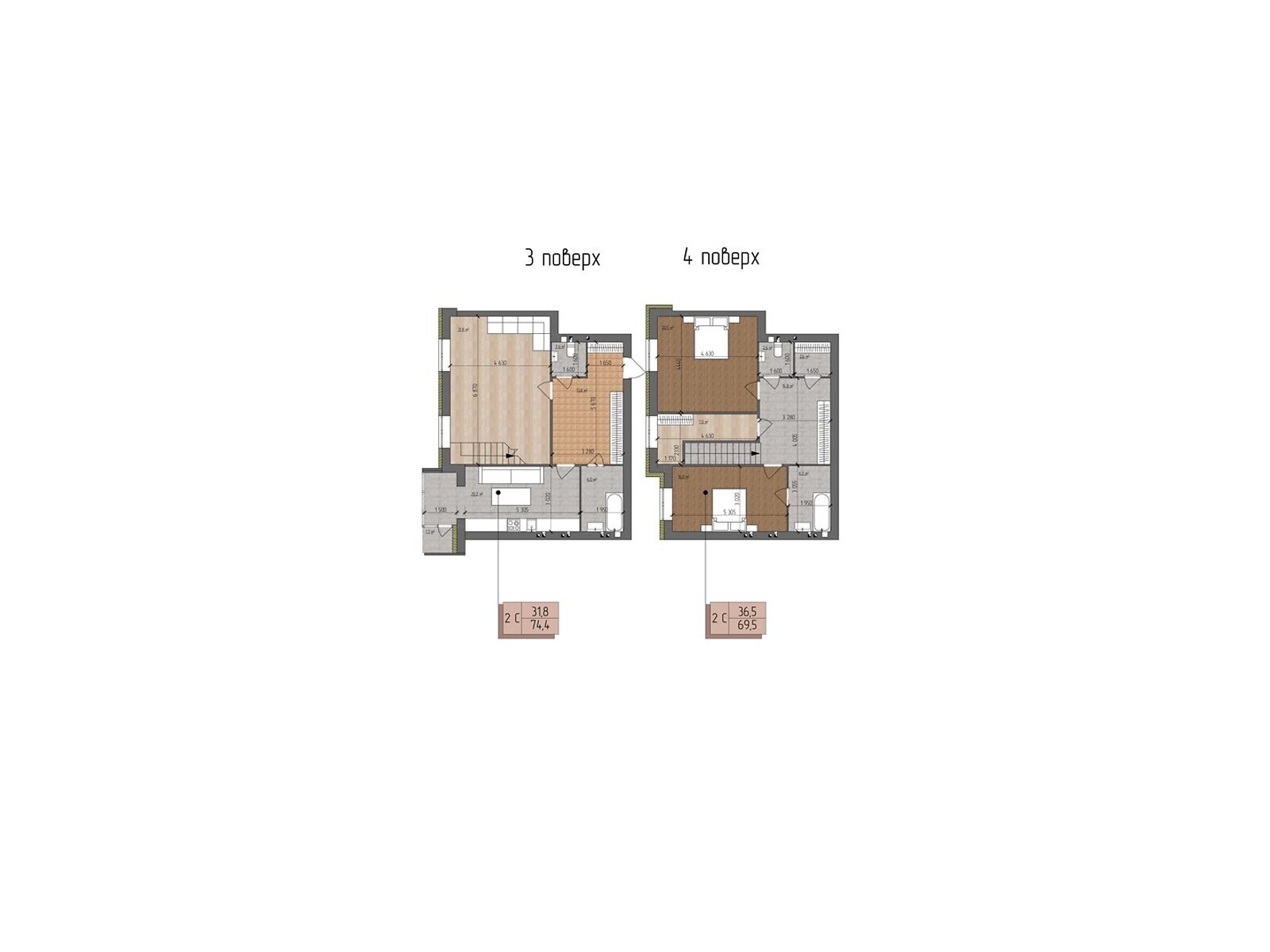 Фото 4 КІМ. КВАРТИРА, ПЛОЩА - 143.9 м², ЦІНА - 113 681 $
, вул. Євгена Патона у Вінниці
