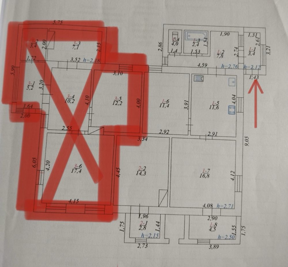 Фото 3 КІМ. БУДИНОК, ПЛОЩА - 79 м², ЦІНА - 25 000 $
 у Вінниці
