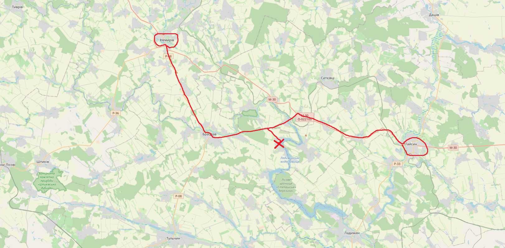 Фото ПЛОЩА - 59 CОТ., ЦІНА - 20 000 $
 у Вінниці