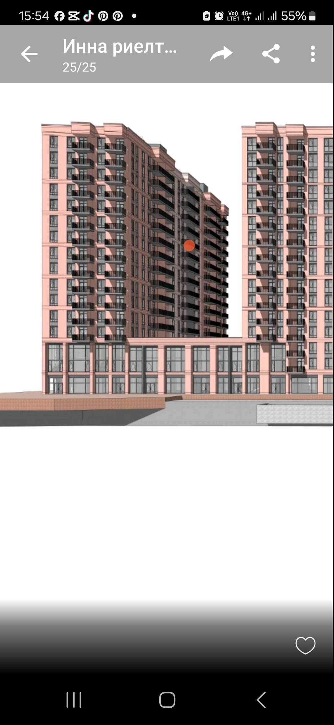 Фото 1 КІМ. КВАРТИРА, ПЛОЩА - 44.7 м², ЦІНА - 34 800 $
 у Вінниці