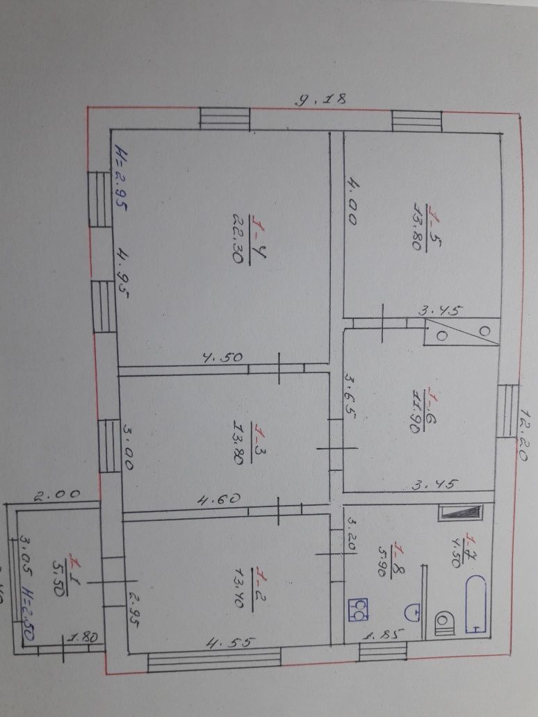 Обʼєкт нерухомості: 5 КІМ. БУДИНОК, ПЛОЩА - 90 м², ЦІНА - 45 000 $
 — HUBTRUST, Вінниця