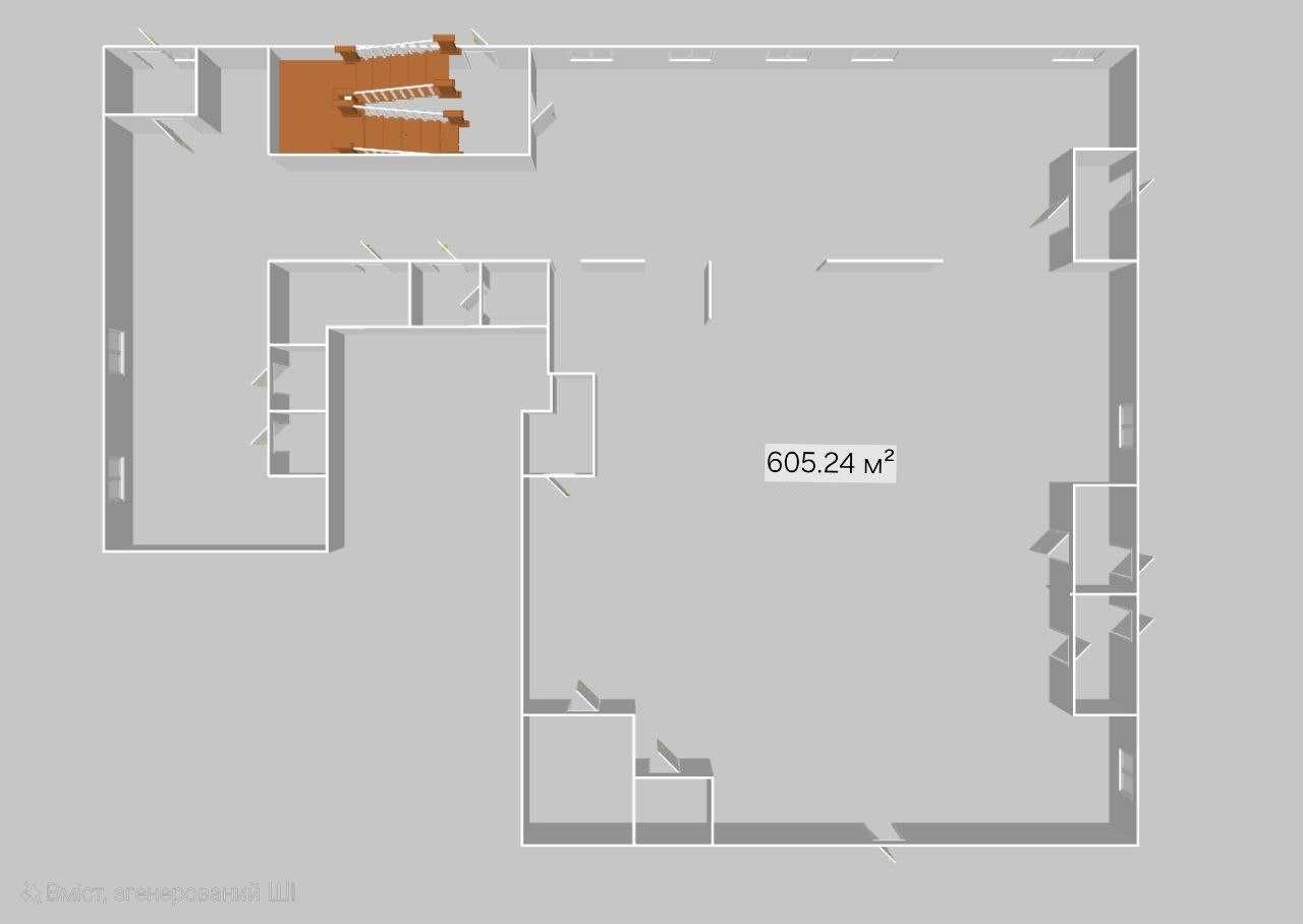 Обʼєкт нерухомості: ПЛОЩА - 605.24 м², ЦІНА - 5 447 $
 — HUBTRUST, Вінниця