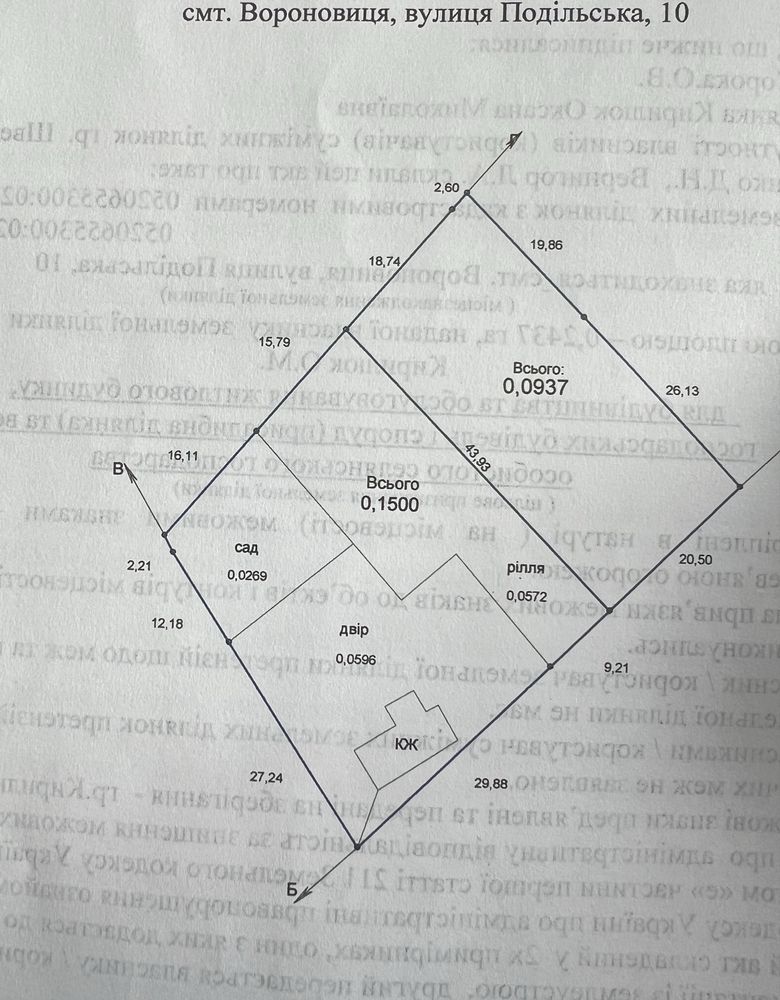 ПЛОЩА - 25 CОТ., ЦІНА - 9 000 $
