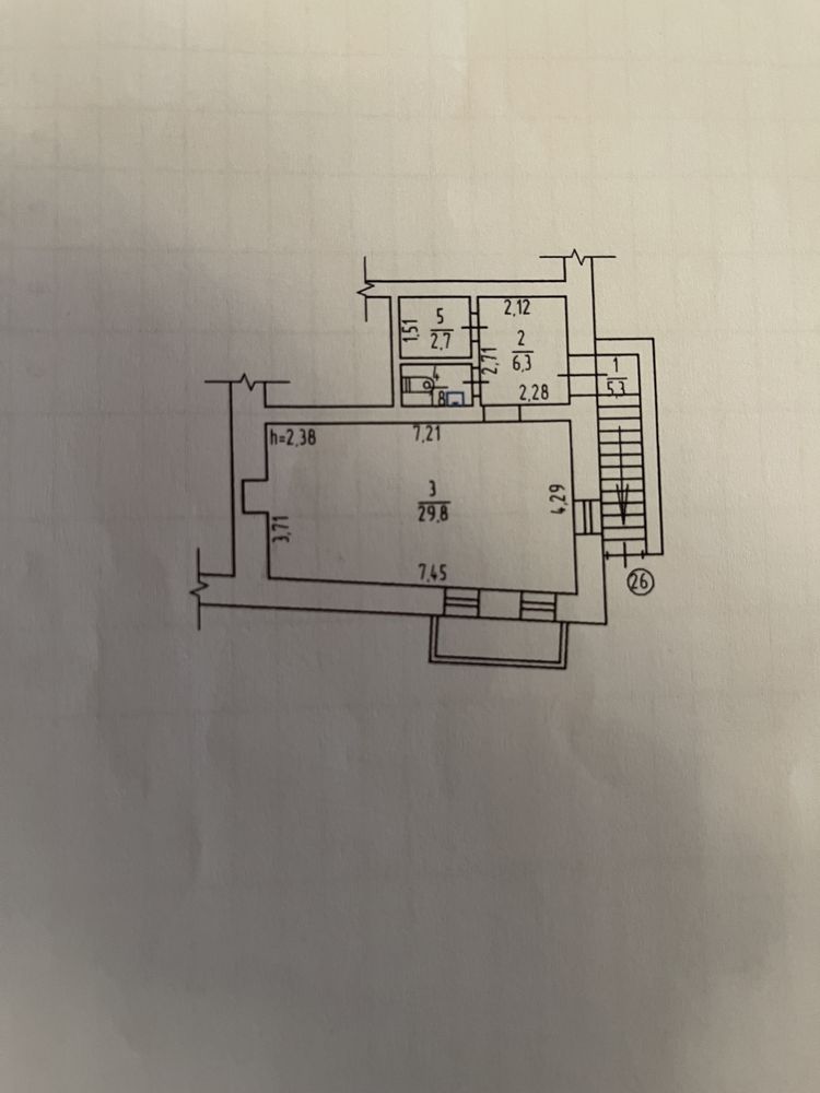 Обʼєкт нерухомості: ПЛОЩА - 45 м², ЦІНА - 479 $
 — HUBTRUST, Вінниця