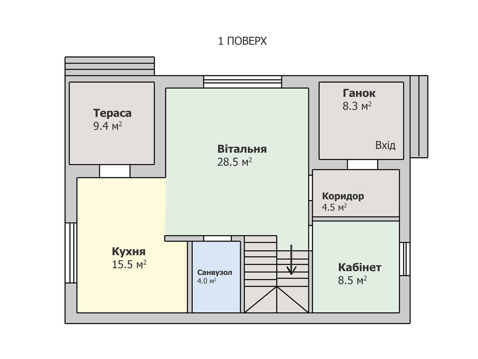 Обʼєкт нерухомості: 4 КІМ. БУДИНОК, ПЛОЩА - 135 м², ЦІНА - 85 000 $
 — HUBTRUST, Вінниця