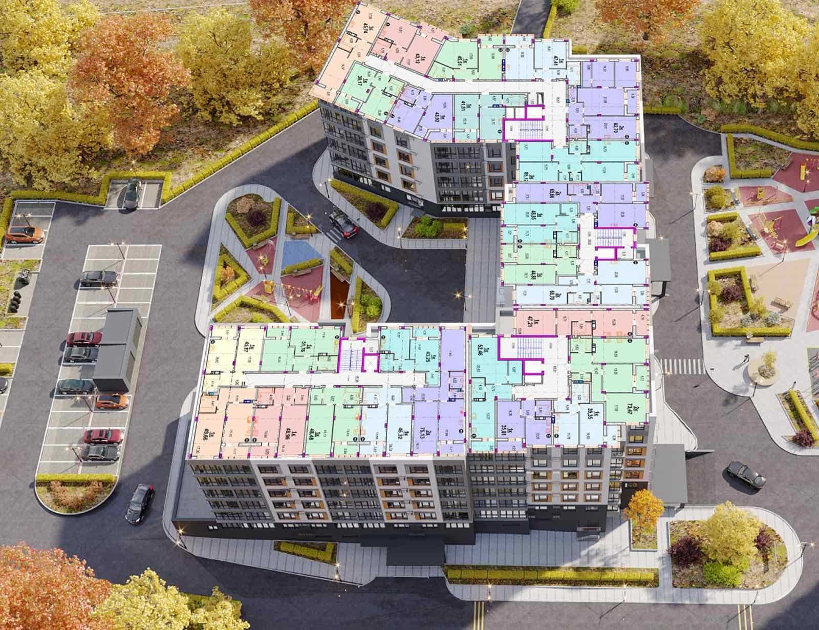 3 КІМ. КВАРТИРА, ПЛОЩА - 83 м², ЦІНА - 99 900 $
