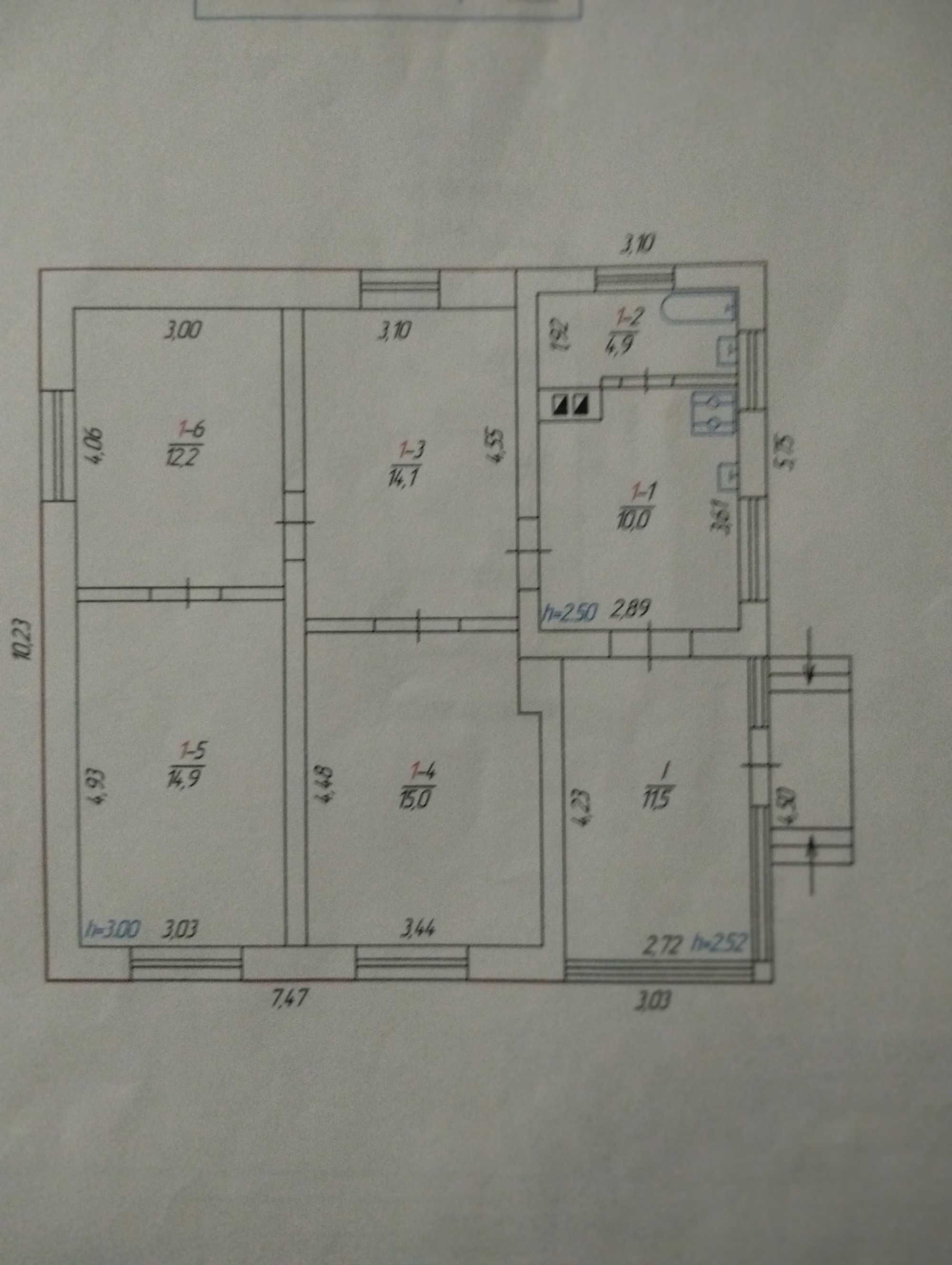 Обʼєкт нерухомості: 4 КІМ. БУДИНОК, ПЛОЩА - 82.6 м², ЦІНА - 76 000 $
 — HUBTRUST, Вінниця