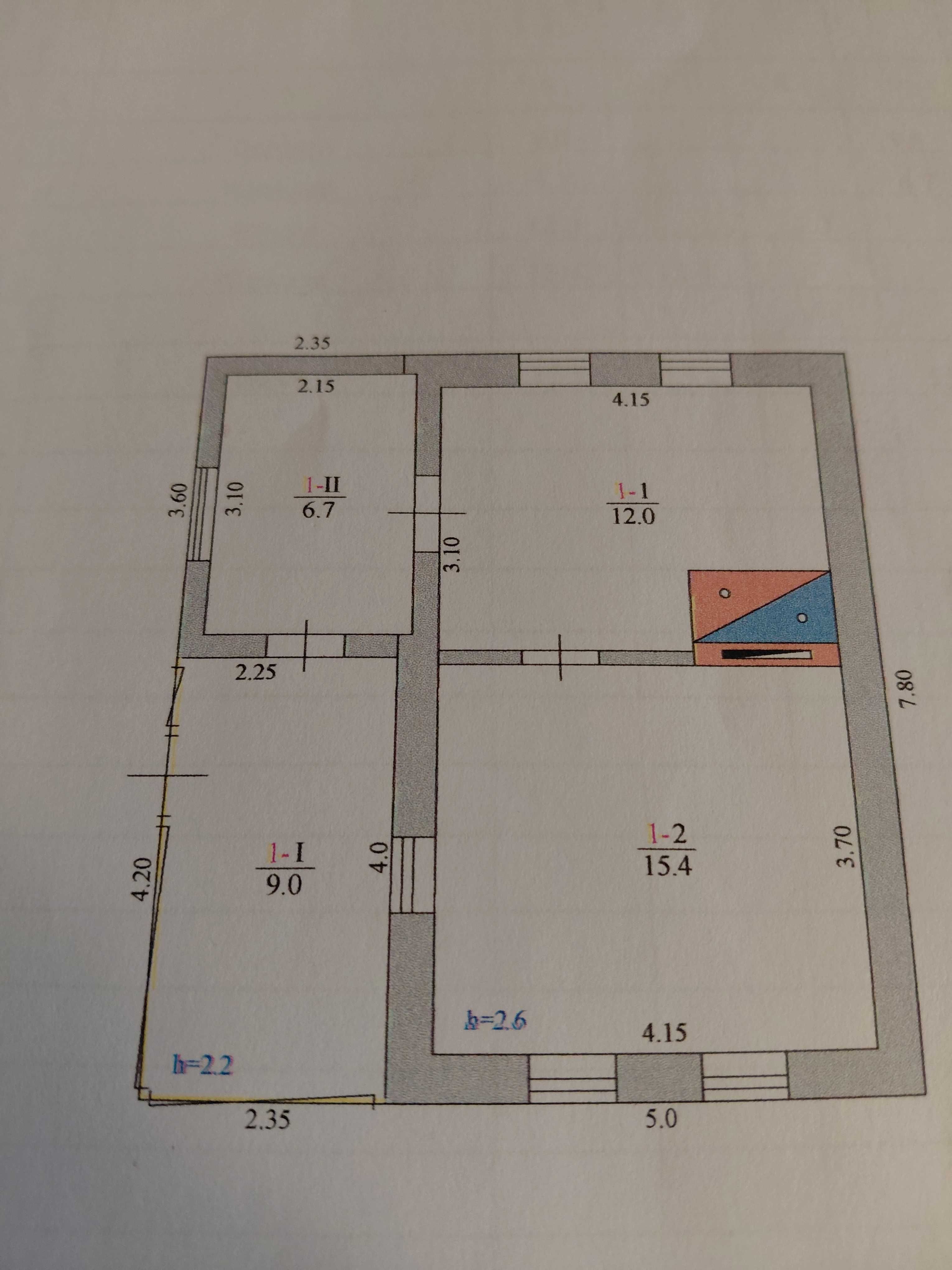 Обʼєкт нерухомості:  КІМ. БУДИНОК, ПЛОЩА - 43.1 м², ЦІНА - 5 731 $
 — HUBTRUST, Вінниця