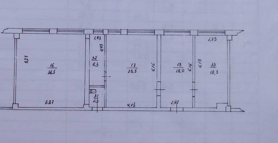 Обʼєкт нерухомості: ПЛОЩА - 36.5 м², ЦІНА - 148 $
 — HUBTRUST, Вінниця
