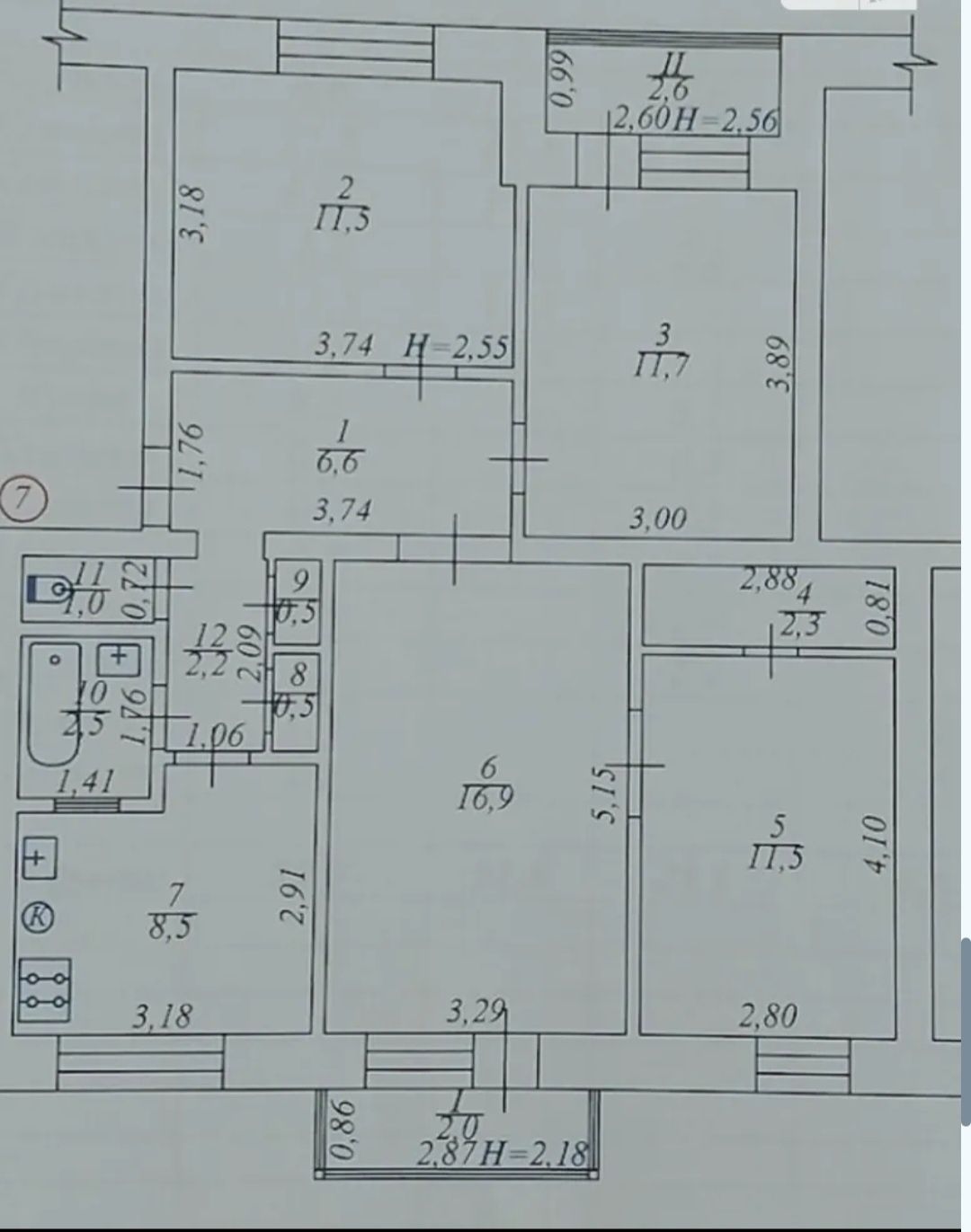 4 КІМ. КВАРТИРА, ПЛОЩА - 82 м², ЦІНА - 22 000 $
