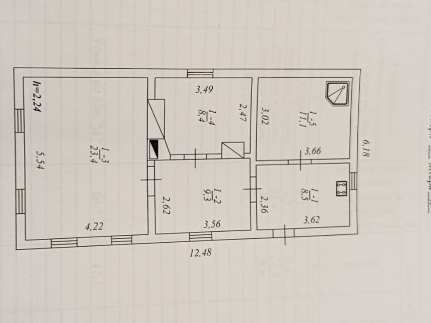 Обʼєкт нерухомості: 2 КІМ. БУДИНОК, ПЛОЩА - 50 м², ЦІНА - 10 500 $
 — HUBTRUST, Вінниця