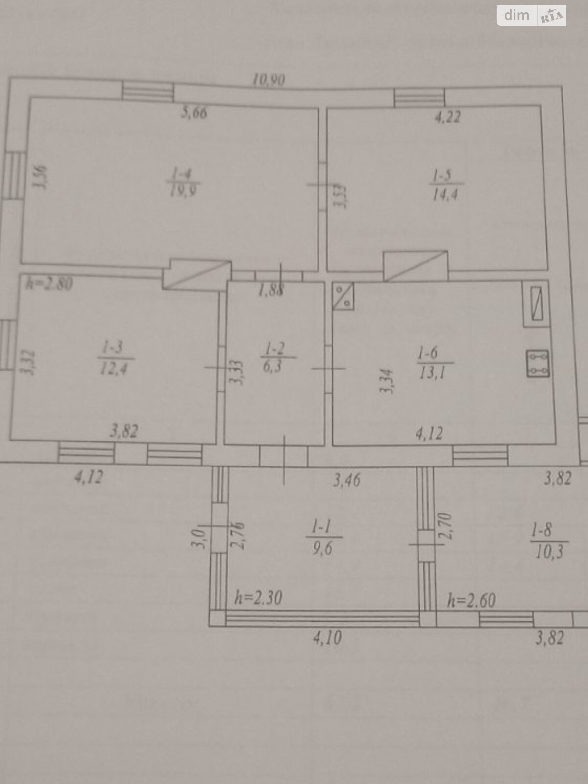Обʼєкт нерухомості: 8 КІМ. БУДИНОК, ПЛОЩА - 87.4 м², ЦІНА - 9 000 $
 — HUBTRUST, Вінниця