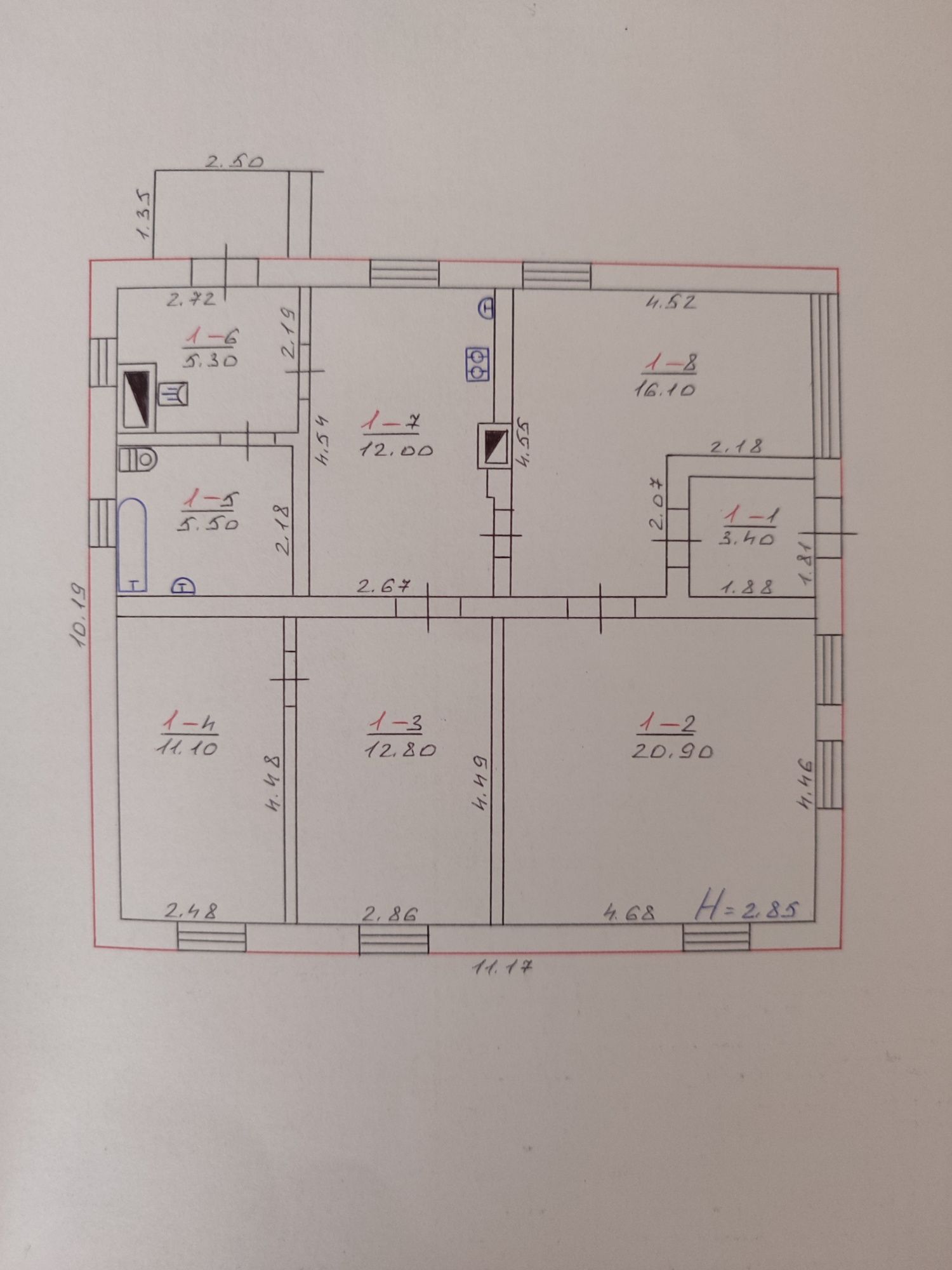 Обʼєкт нерухомості: 4 КІМ. БУДИНОК, ПЛОЩА - 87 м², ЦІНА - 29 000 $
 — HUBTRUST, Вінниця