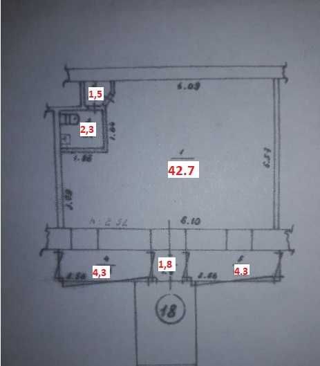 Обʼєкт нерухомості: ПЛОЩА - 56 м², ЦІНА - 600 $
 — HUBTRUST, Вінниця