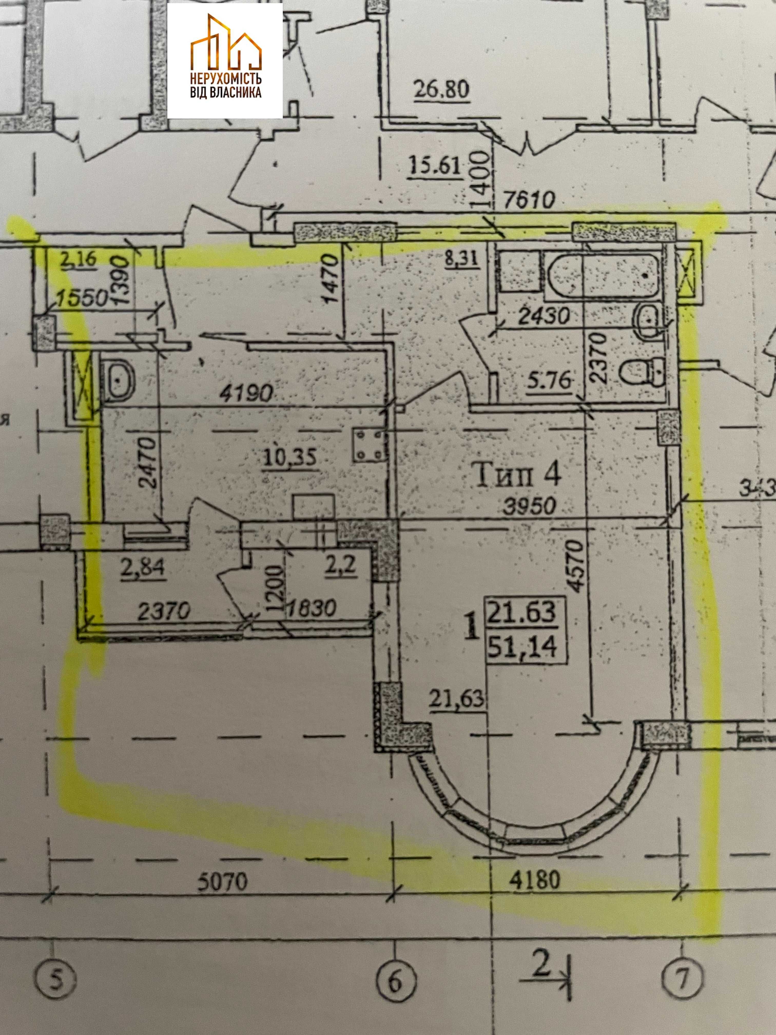 Обʼєкт нерухомості: 1 КІМ. КВАРТИРА, ПЛОЩА - 52 м², ЦІНА - 60 000 $
 — HUBTRUST, Вінниця