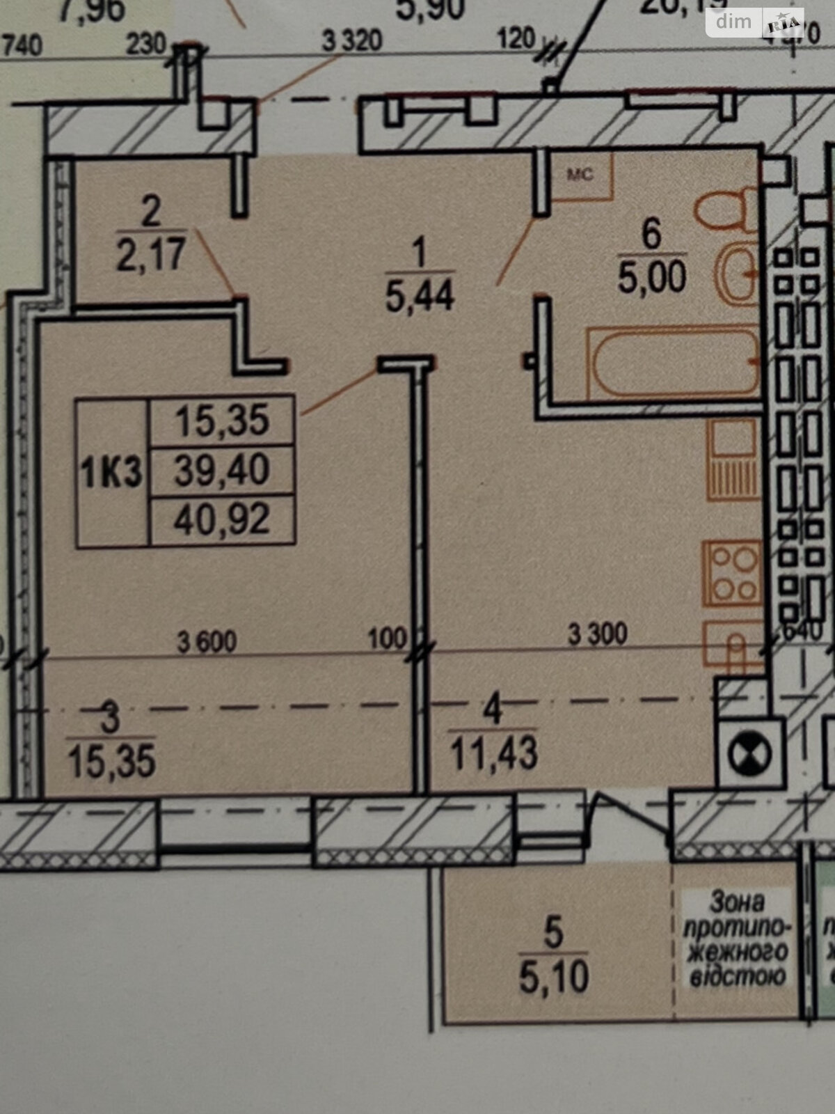 Обʼєкт нерухомості: 1 КІМ. КВАРТИРА, ПЛОЩА - 41 м², ЦІНА - 31 000 $
 — HUBTRUST, Вінниця