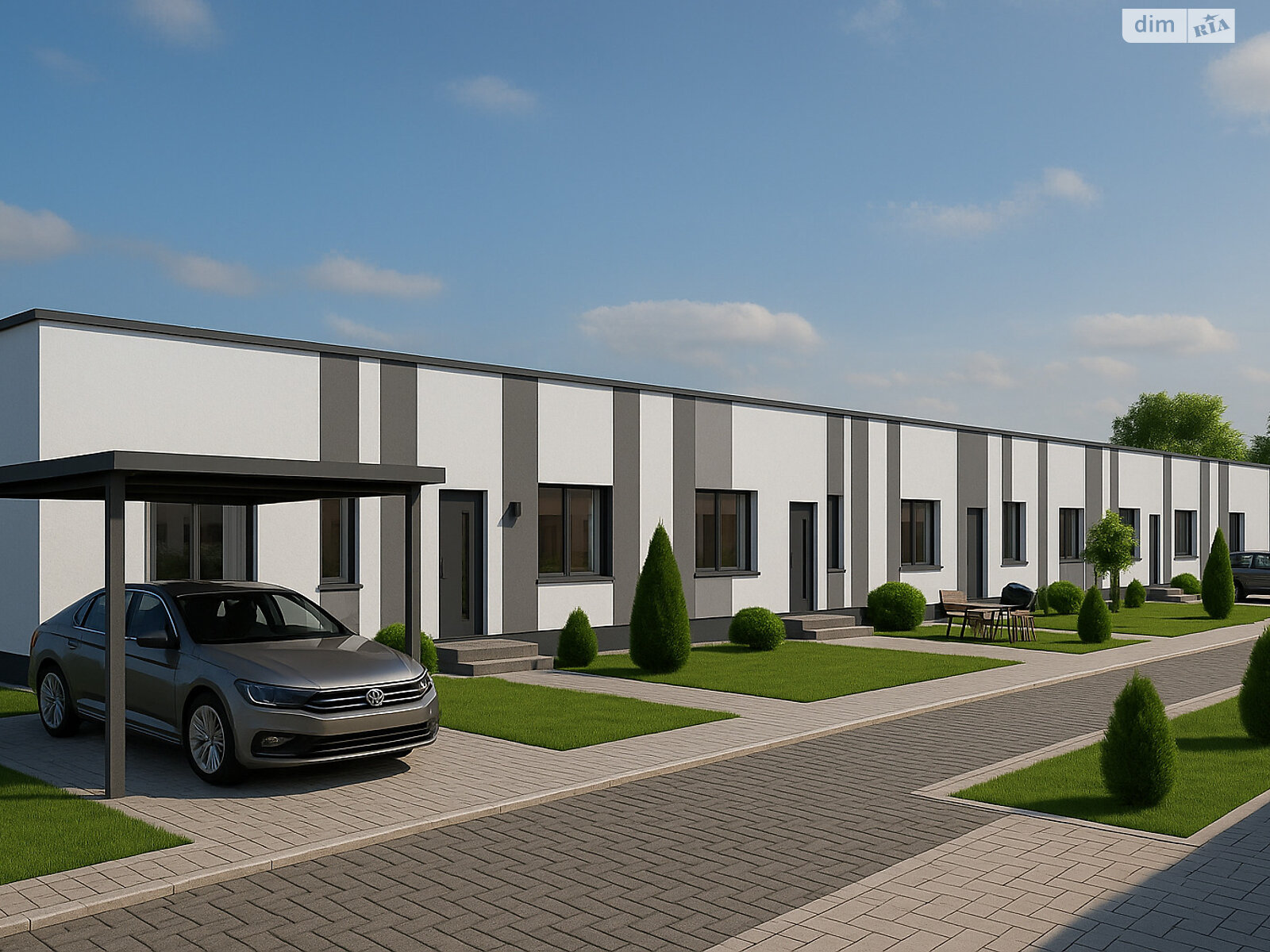 2 КІМ. ТАУНХАУС, ПЛОЩА - 80 м², ЦІНА - 36 999 $
, вул. Алеї
