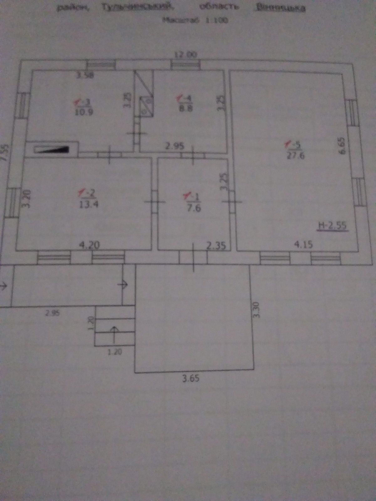 Обʼєкт нерухомості: 3 КІМ. БУДИНОК, ПЛОЩА - 68 м², ЦІНА - 3 119 $
 — HUBTRUST, Вінниця