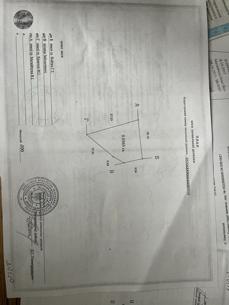 ПЛОЩА - 13 CОТ., ЦІНА - 26 000 $
