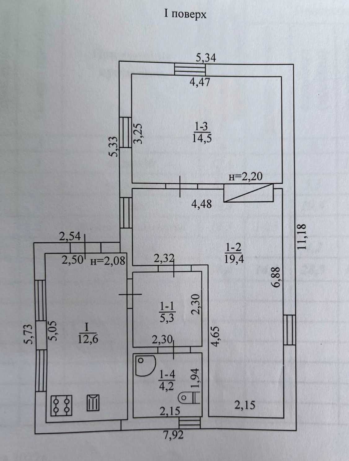 2 КІМ. БУДИНОК, ПЛОЩА - 56 м², ЦІНА - 15 000 $
