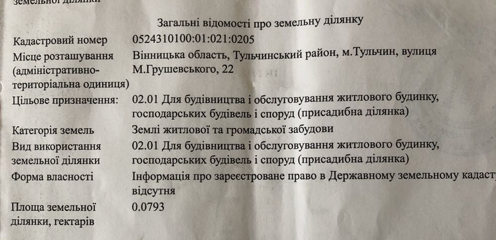 Обʼєкт нерухомості: ПЛОЩА - 8 CОТ., ЦІНА - 2 000 $
 — HUBTRUST, Вінниця