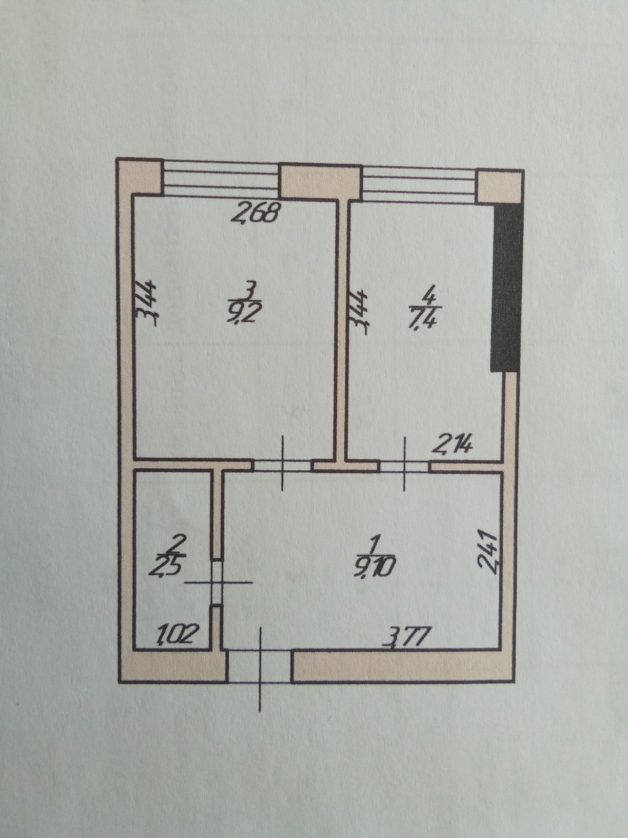 Обʼєкт нерухомості: 2 КІМ. КВАРТИРА, ПЛОЩА - 28.5 м², ЦІНА - 23 000 $
 — HUBTRUST, Вінниця