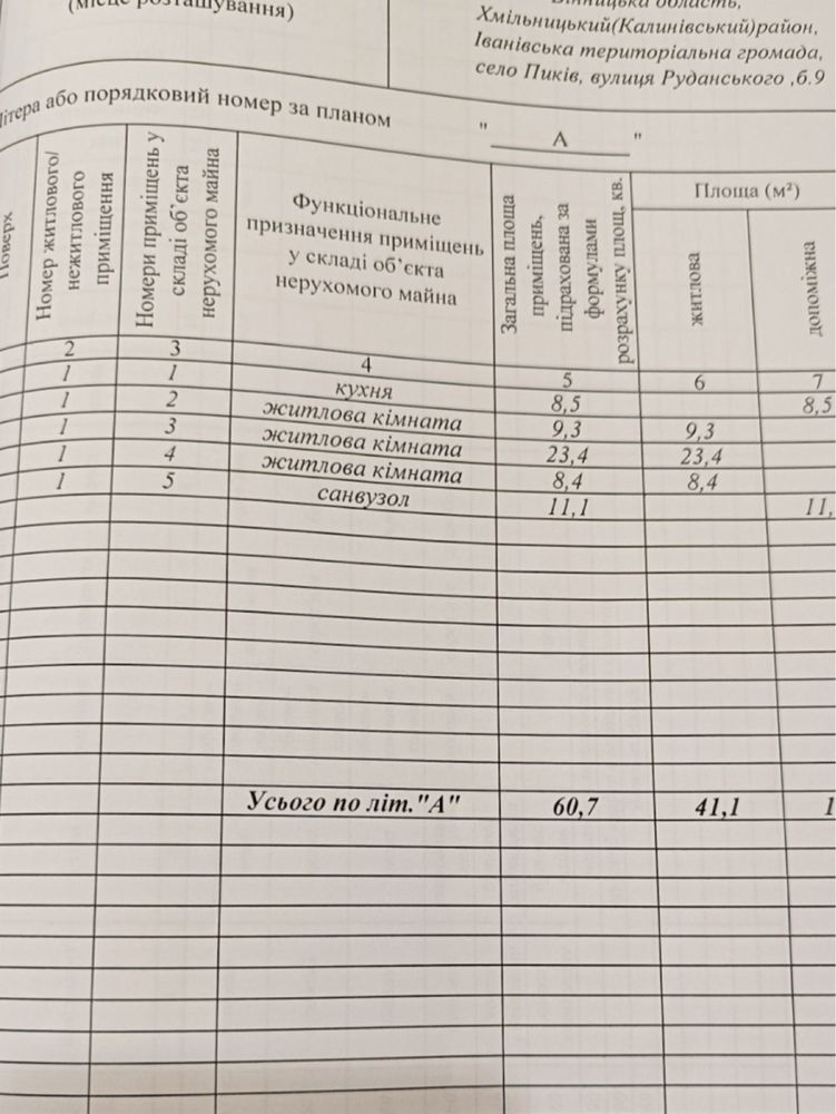 Обʼєкт нерухомості: 5 КІМ. БУДИНОК, ПЛОЩА - 61 м², ЦІНА - 10 500 $
 — HUBTRUST, Вінниця