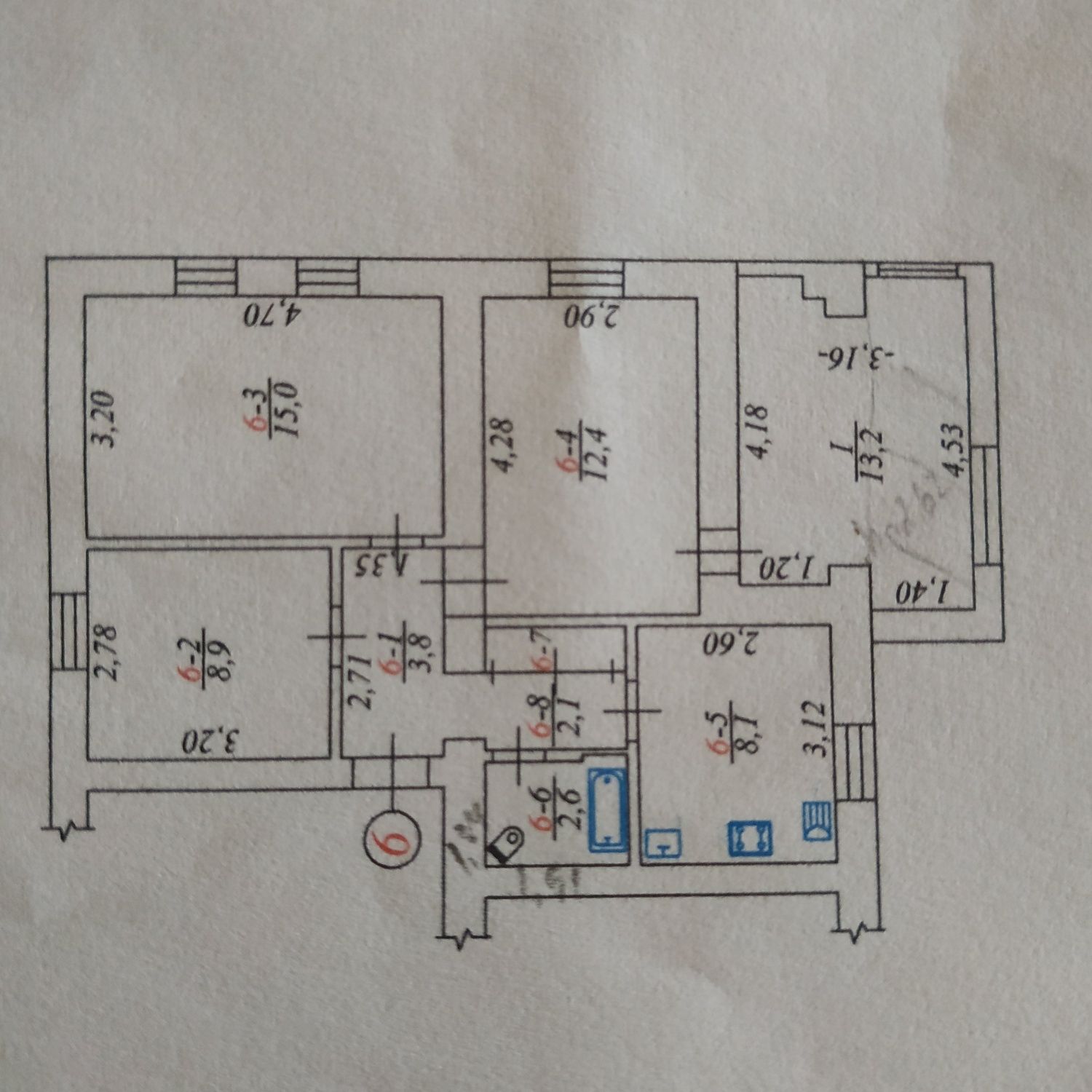 3 КІМ. КВАРТИРА, ПЛОЩА - 54 м², ЦІНА - 25 000 $

