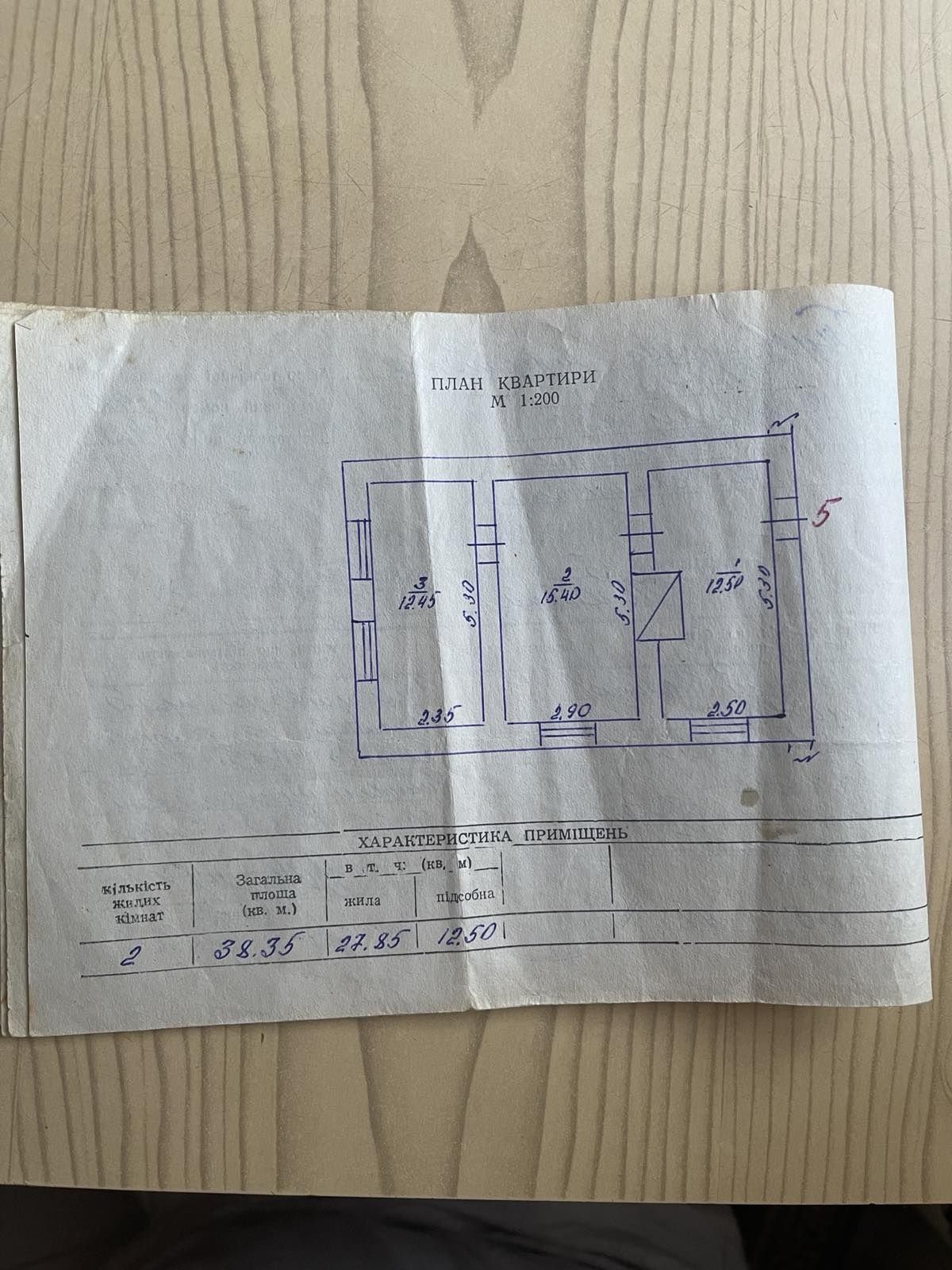 Обʼєкт нерухомості: 2 КІМ. КВАРТИРА, ПЛОЩА - 38.35 м², ЦІНА - 3 500 $
 — HUBTRUST, Вінниця