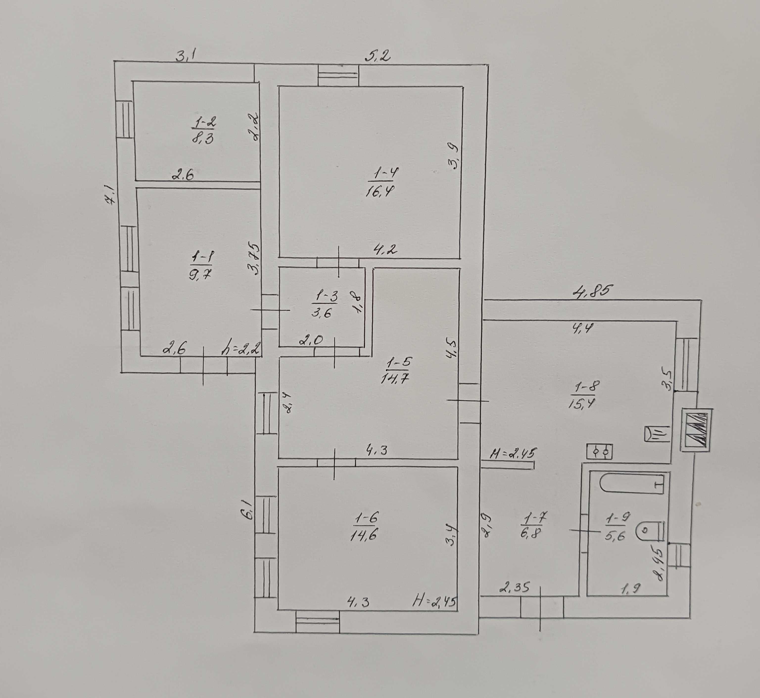 Обʼєкт нерухомості: 3 КІМ. БУДИНОК, ПЛОЩА - 94.1 м², ЦІНА - 30 000 $
 — HUBTRUST, Вінниця