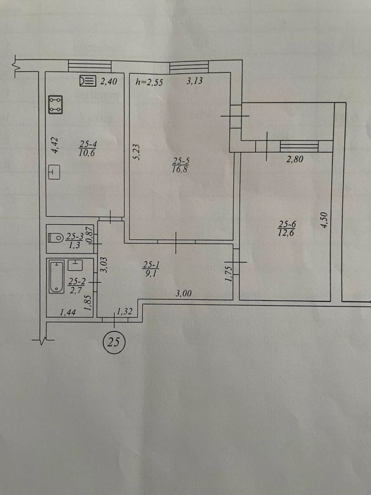 Обʼєкт нерухомості: 2 КІМ. КВАРТИРА, ПЛОЩА - 56.2 м², ЦІНА - 34 000 $
 — HUBTRUST, Вінниця