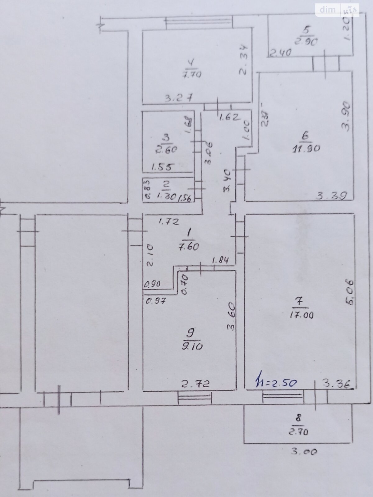 Обʼєкт нерухомості: 3 КІМ. КВАРТИРА, ПЛОЩА - 59.4 м², ЦІНА - 40 000 $
 — HUBTRUST, Вінниця