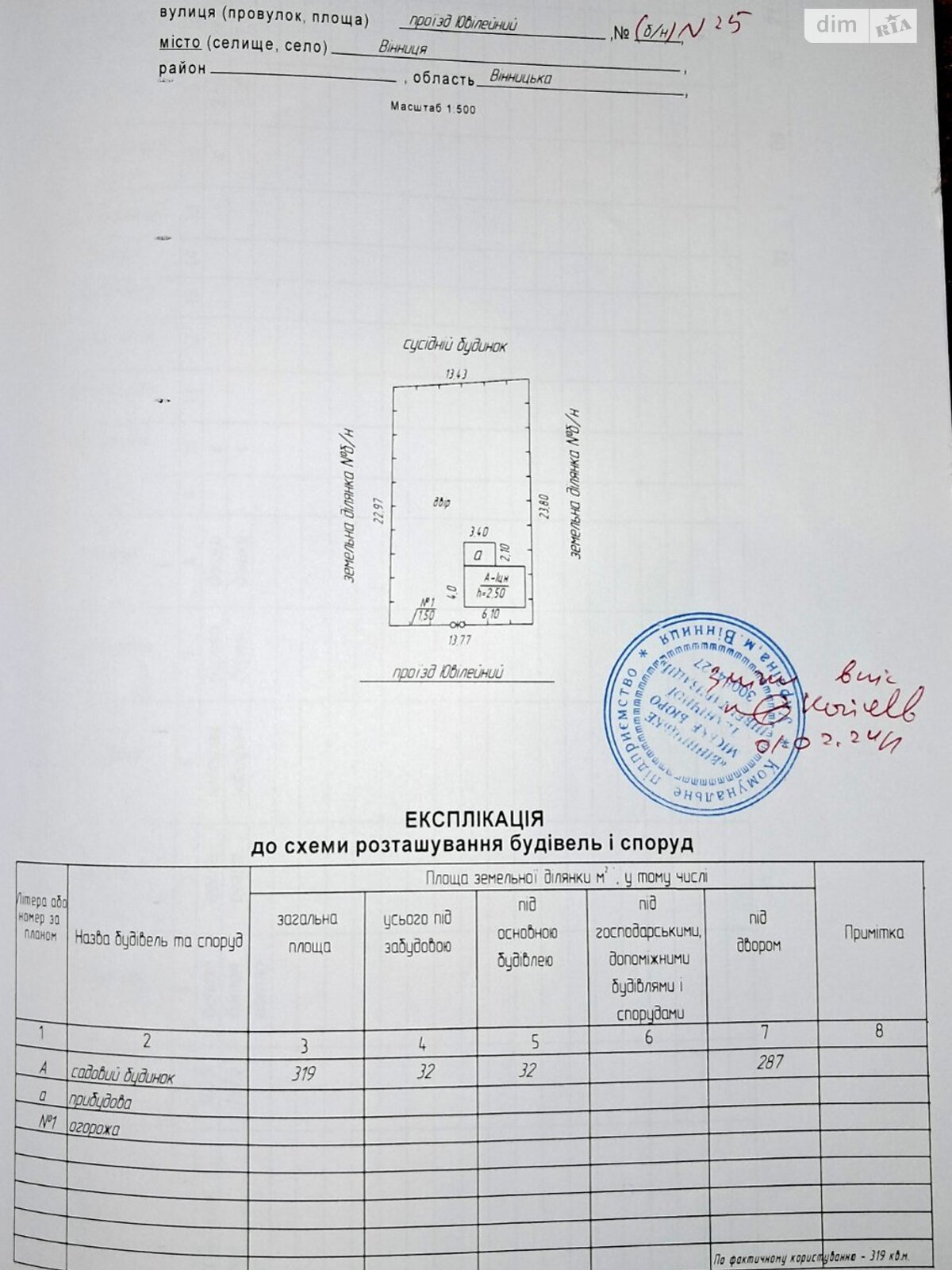 Обʼєкт нерухомості: ПЛОЩА - 3.22 CОТ., ЦІНА - 20 000 $
, пр. Ювілейний  — HUBTRUST, Вінниця