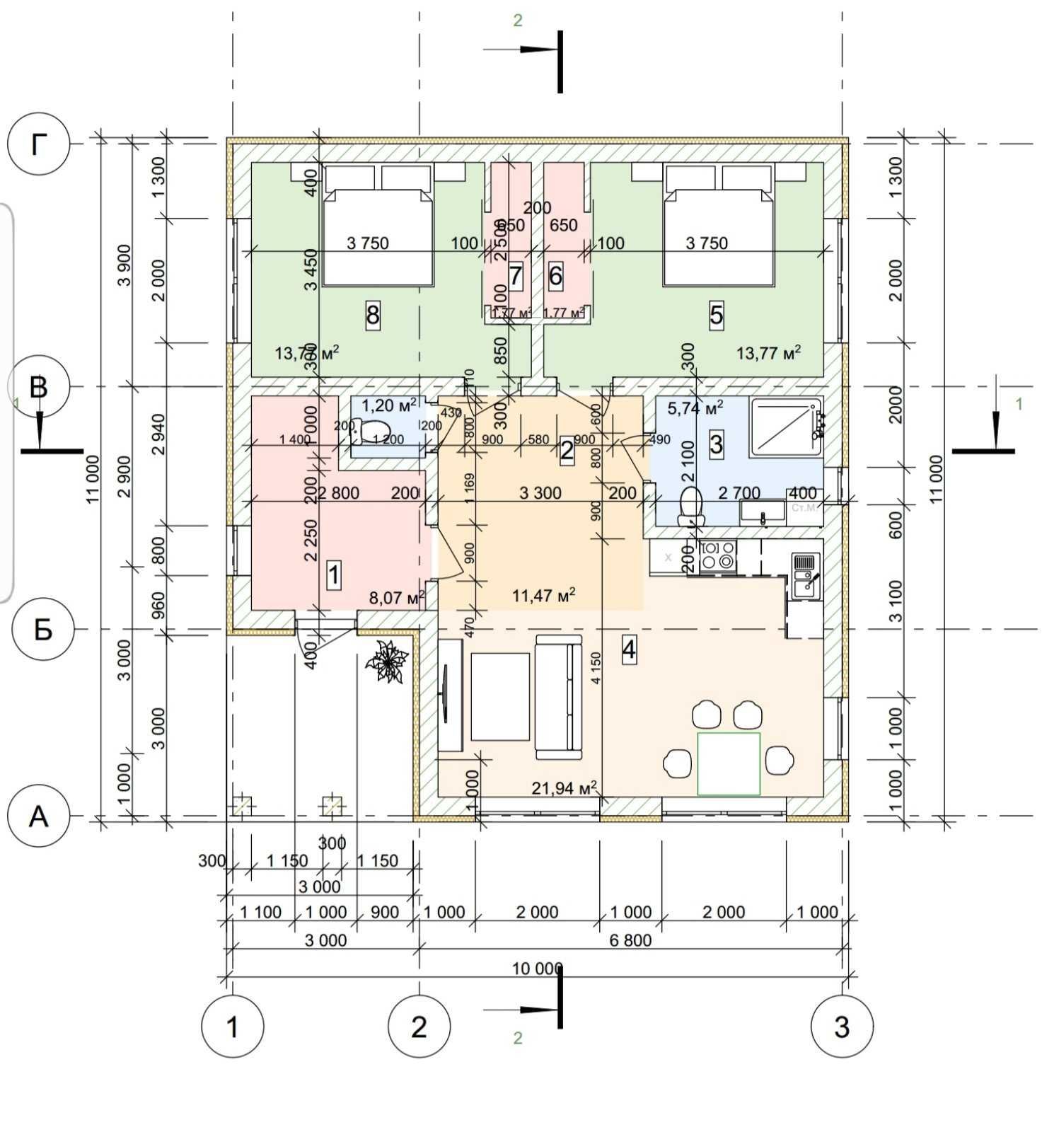 Обʼєкт нерухомості: 3 КІМ.  БУДИНОК ПЛОЩА – 90 м², ЦІНА – 73 500$, РАЙОН: Ленінський — HUBTRUST, Вінниця