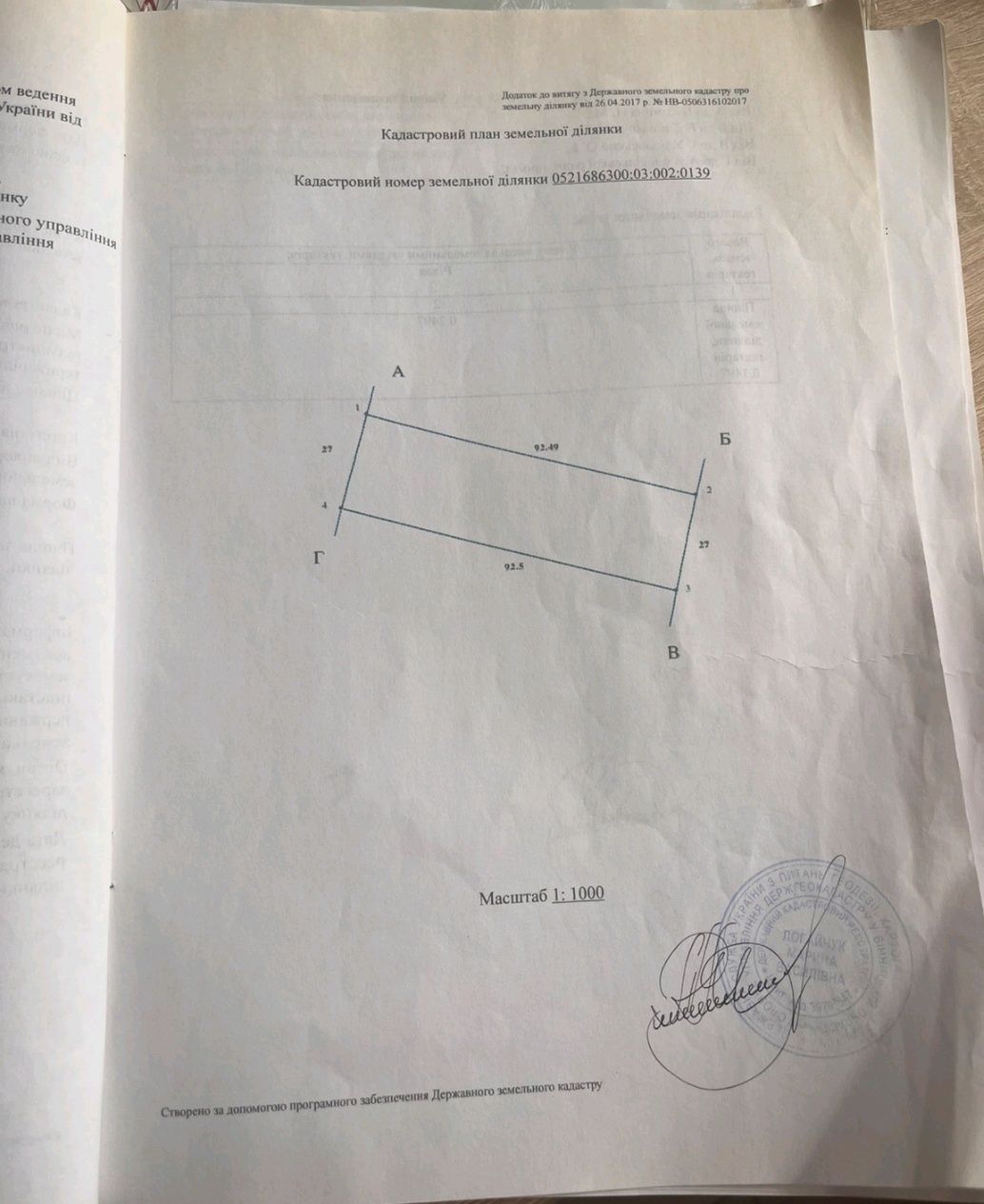 ПЛОЩА - 25 CОТ., ЦІНА - 3 000 $
