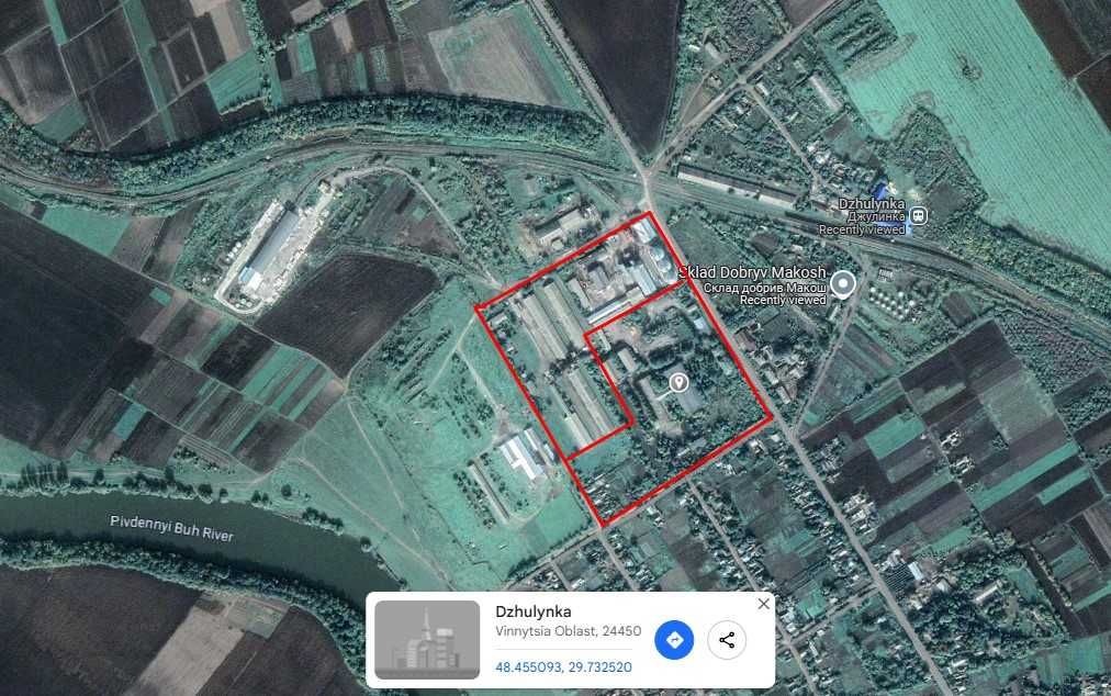 ПЛОЩА - 8520 м², ЦІНА - 400 000 $
