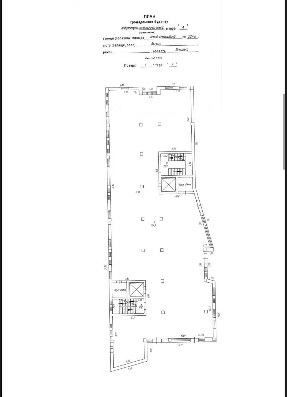 Обʼєкт нерухомості: ПЛОЩА - 3800 м², ЦІНА - 23 251 $
 — HUBTRUST, Вінниця