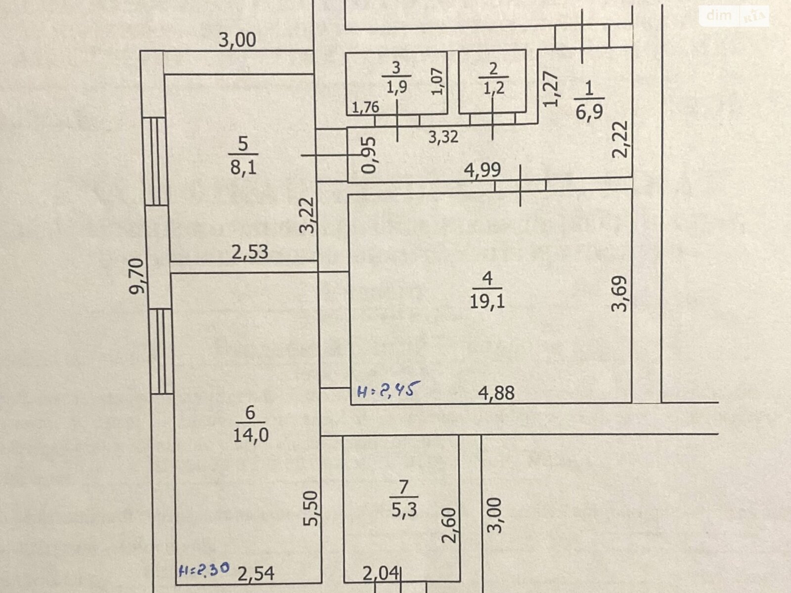 2 КІМ. КВАРТИРА, ПЛОЩА - 56.5 м², ЦІНА - 19 000 $
, вул. Олександра Савченка(Радянська)
