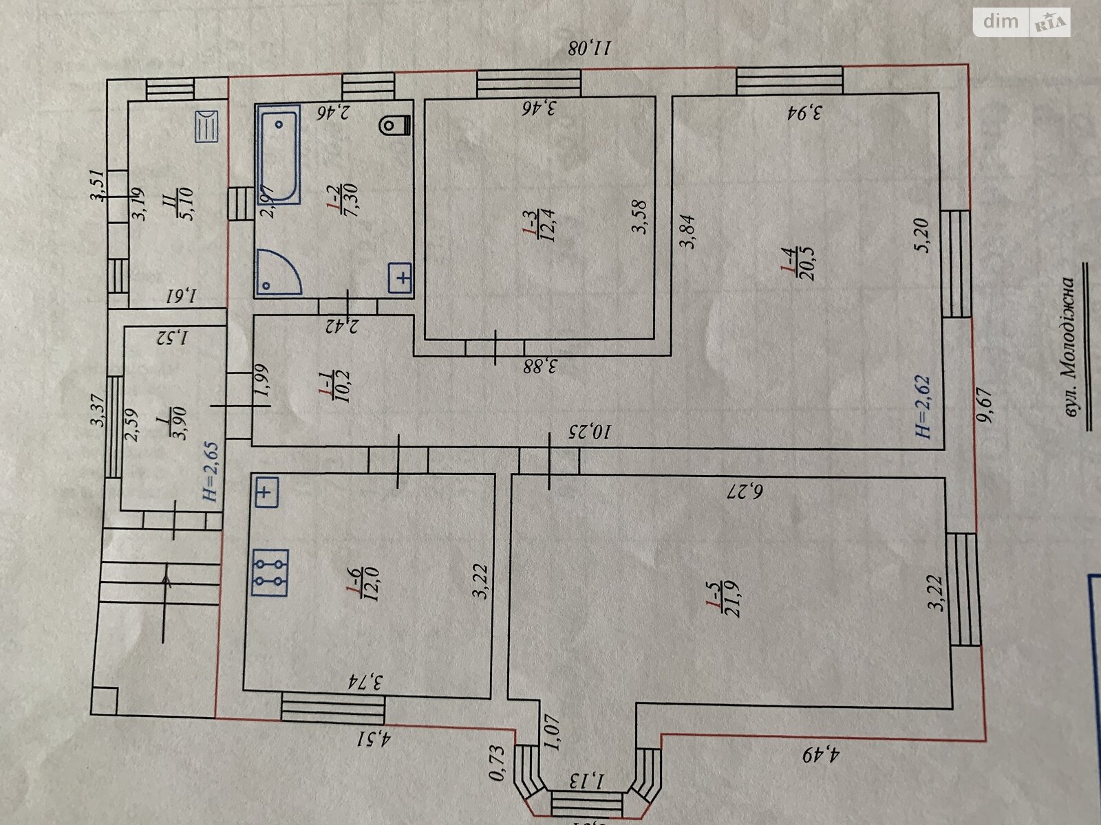 3 КІМ. БУДИНОК, ПЛОЩА - 94 м², ЦІНА - 85 000 $
, вулиця Молодіжна
